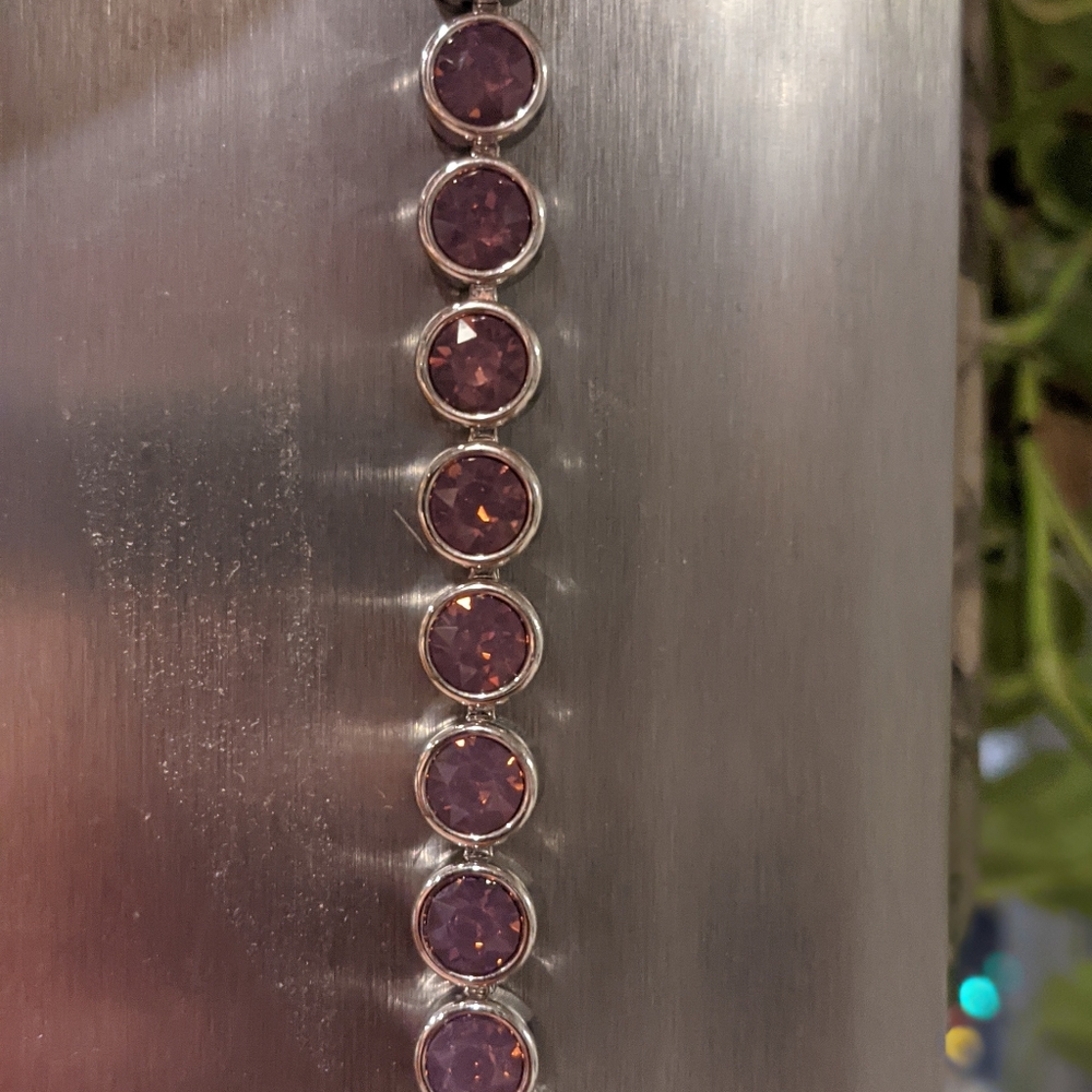 Burgundy Delite Ice Bracelet